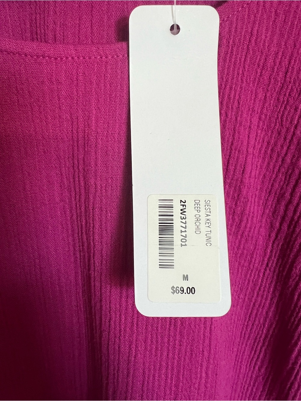 Soft Surroundings Siesta Key Tunic in Vibrant Orchid - Picture 10 of 10
